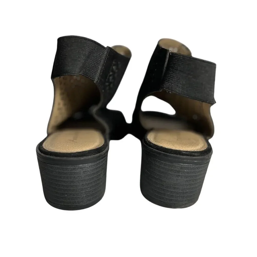 American Eagle Black Slingback Mesh Sandal 9.5w